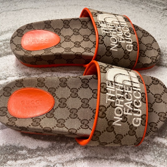 Authentic Gucci x North Face slides size 38 - Picture 2 of 9